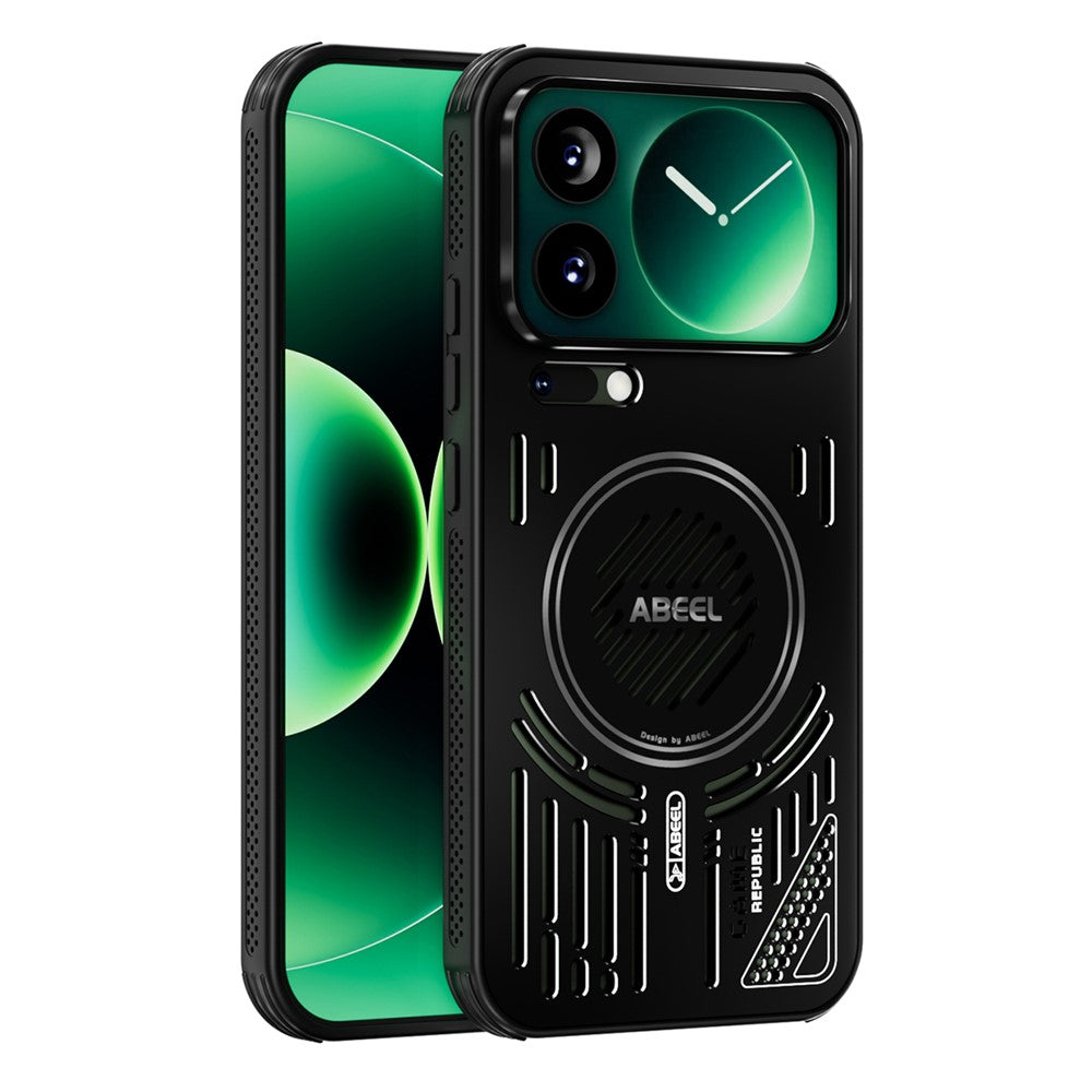 ABEEL For Xiaomi 17 Pro Max Magnetic Cooling Case Compatible with MagSafe TPU + PC + Aluminium Phone Cover