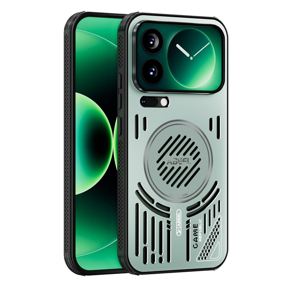 ABEEL For Xiaomi 17 Pro Max Magnetic Cooling Case Compatible with MagSafe TPU + PC + Aluminium Phone Cover