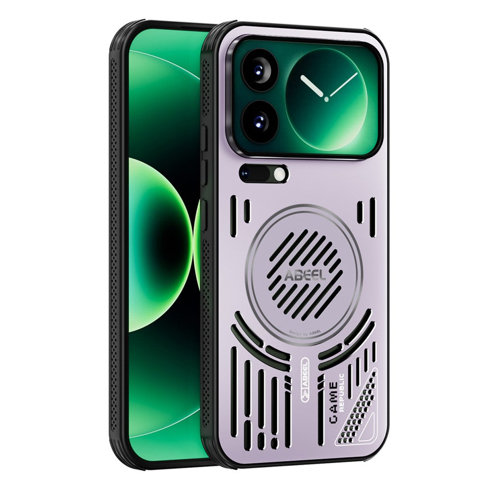 ABEEL For Xiaomi 17 Pro Max Magnetic Cooling Case Compatible with MagSafe TPU + PC + Aluminium Phone Cover