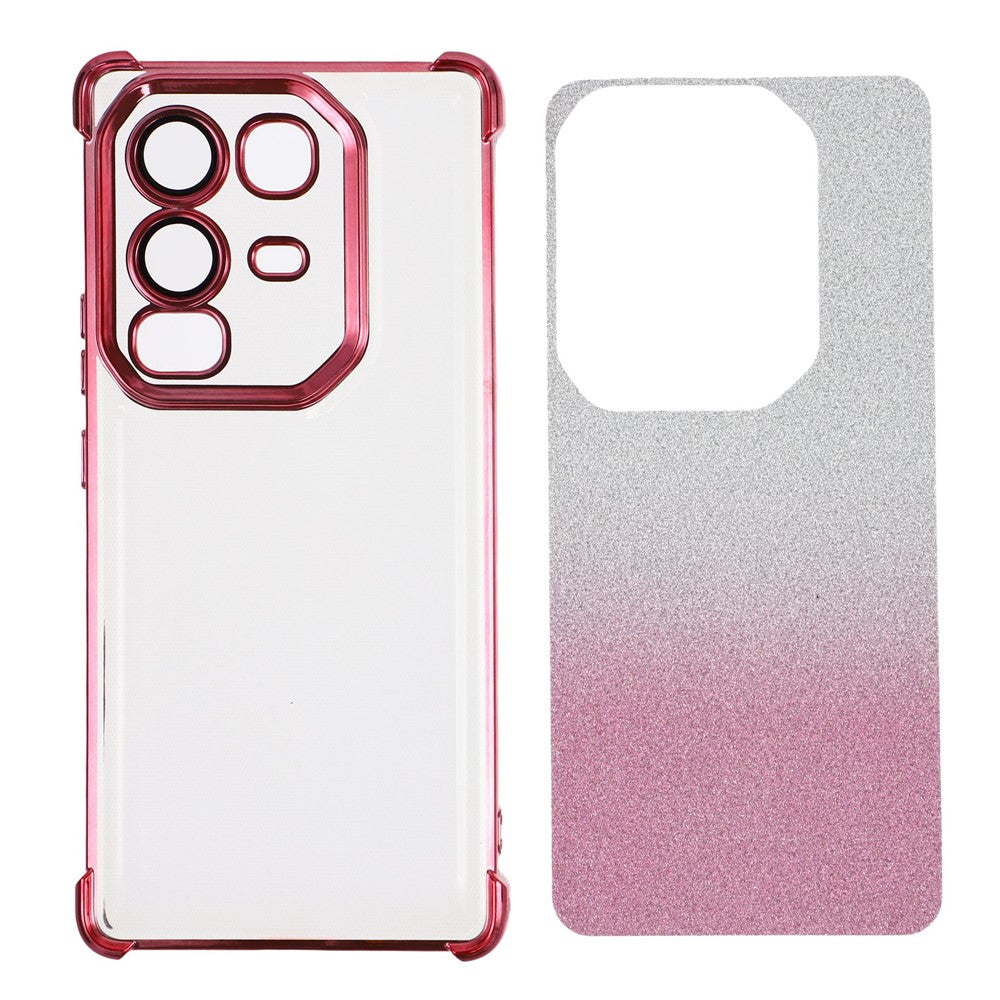 Coque de téléphone en TPU pailleté avec coins renforcés pour Infinix Note 50 Pro 4G 