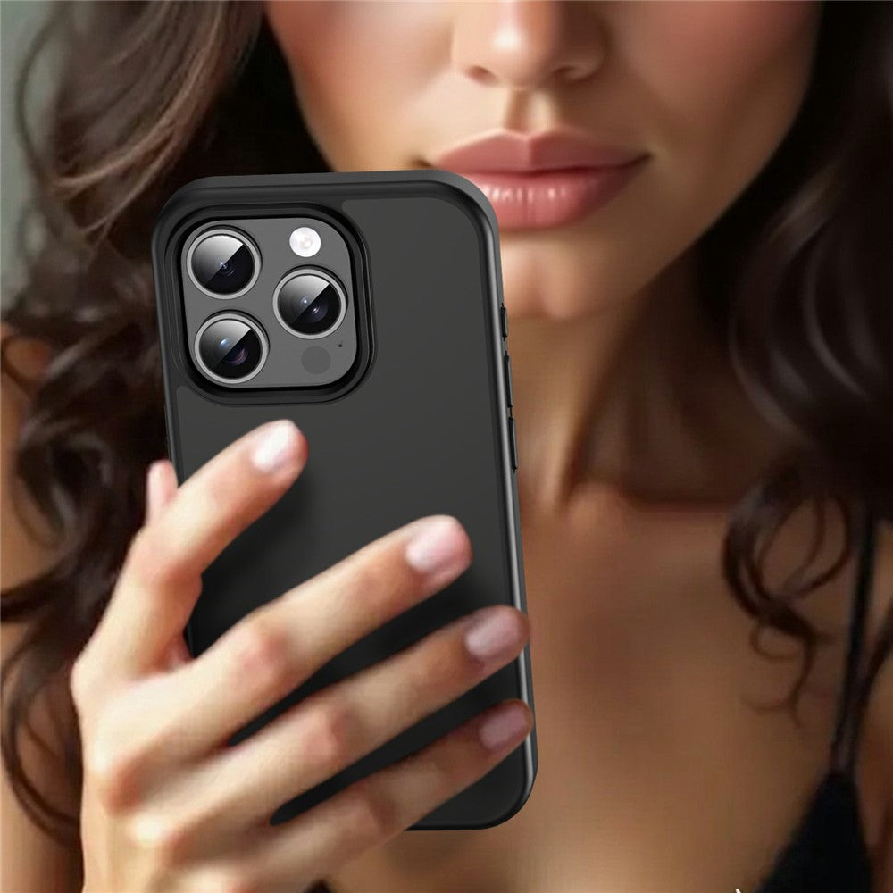 For iPhone 15 Pro Case Skin Touch Matte Anti Drop TPU PC Phone Back Cover