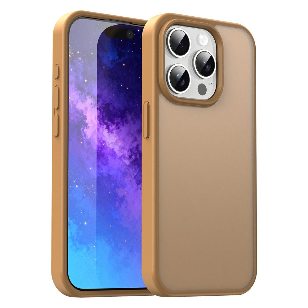 For iPhone 15 Pro Case Skin Touch Matte Anti Drop TPU PC Phone Back Cover