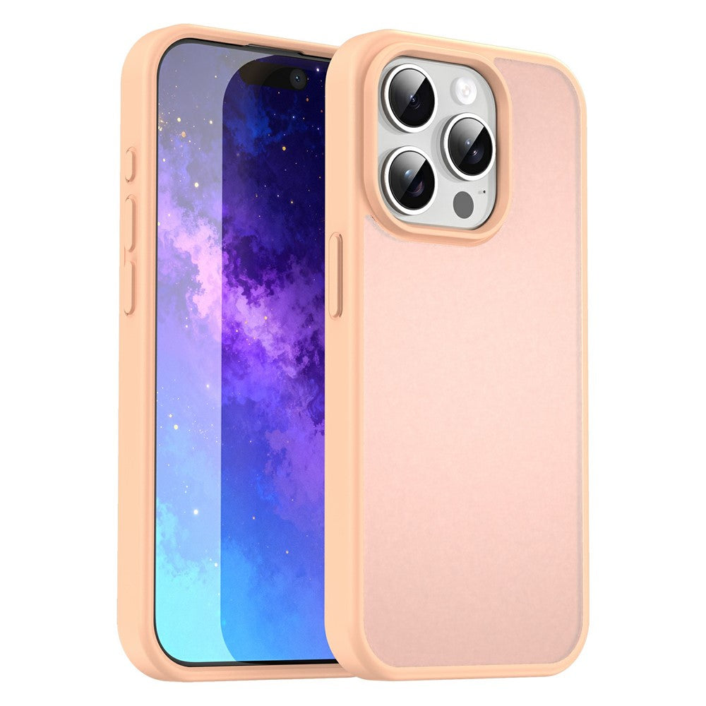 For iPhone 15 Pro Case Skin Touch Matte Anti Drop TPU PC Phone Back Cover
