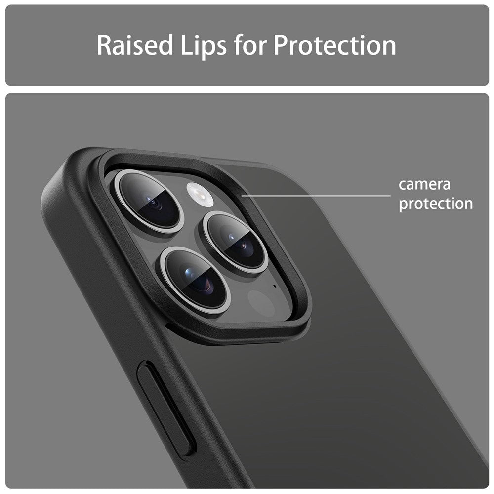 For iPhone 15 Pro Max Case Skin Touch Matte Anti Drop TPU PC Phone Back Cover