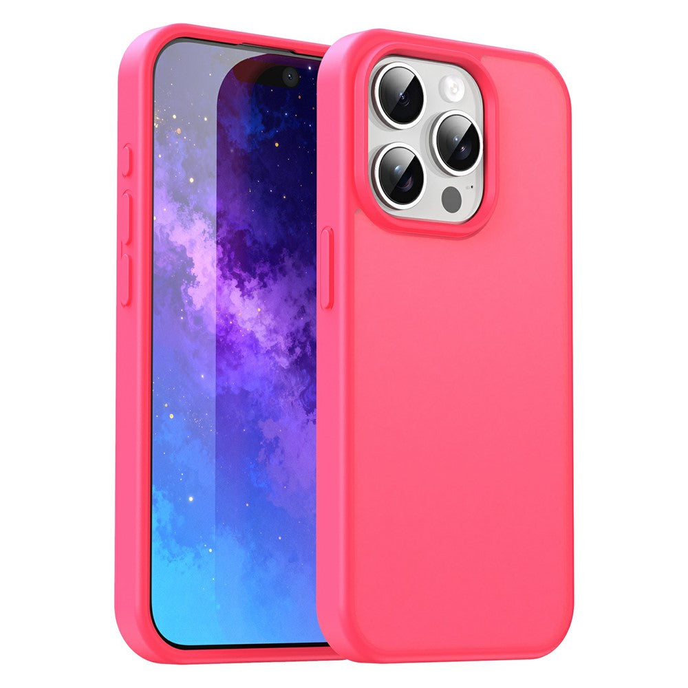 Funda protectora para iPhone 15 Pro Max, tacto suave, acabado mate, anticaídas, TPU/PC.