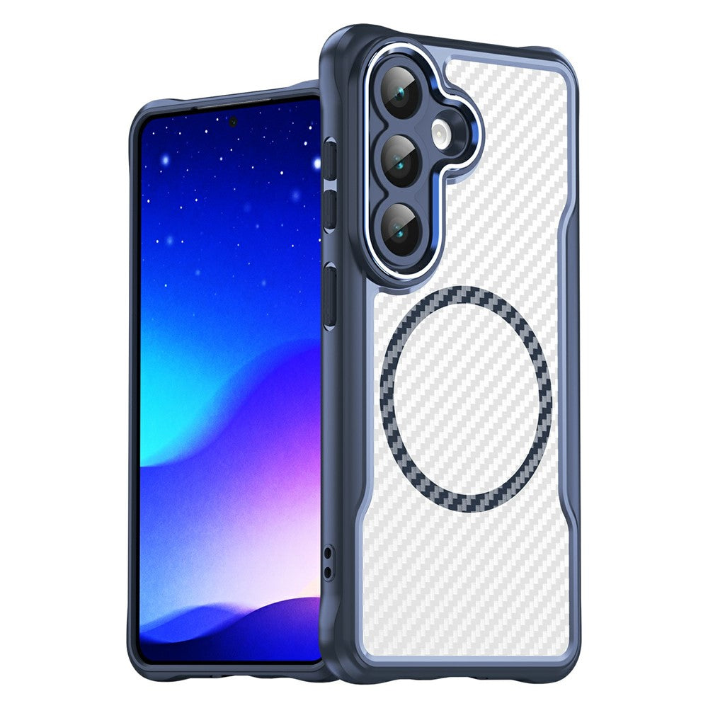 For Samsung Galaxy S26  /  S26 Pro Case Compatible with MagSafe Hybrid Phone Cover Carbon Fiber
