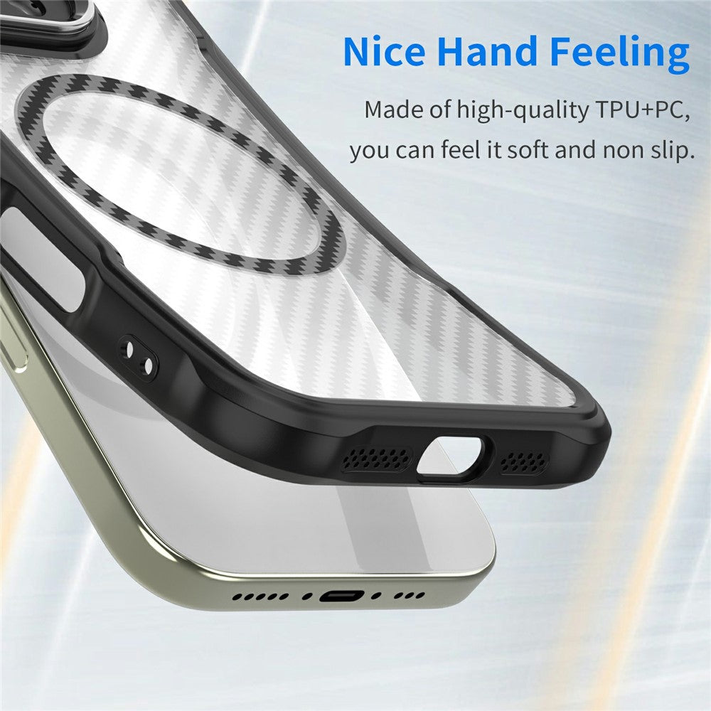 For Samsung Galaxy S26 Ultra Case Compatible with MagSafe Hybrid Phone Cover Carbon Fiber