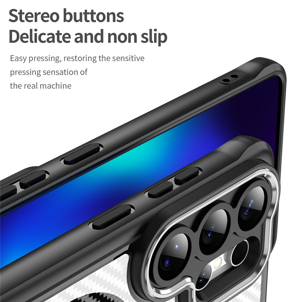 For Samsung Galaxy S26 Ultra Case Compatible with MagSafe Hybrid Phone Cover Carbon Fiber