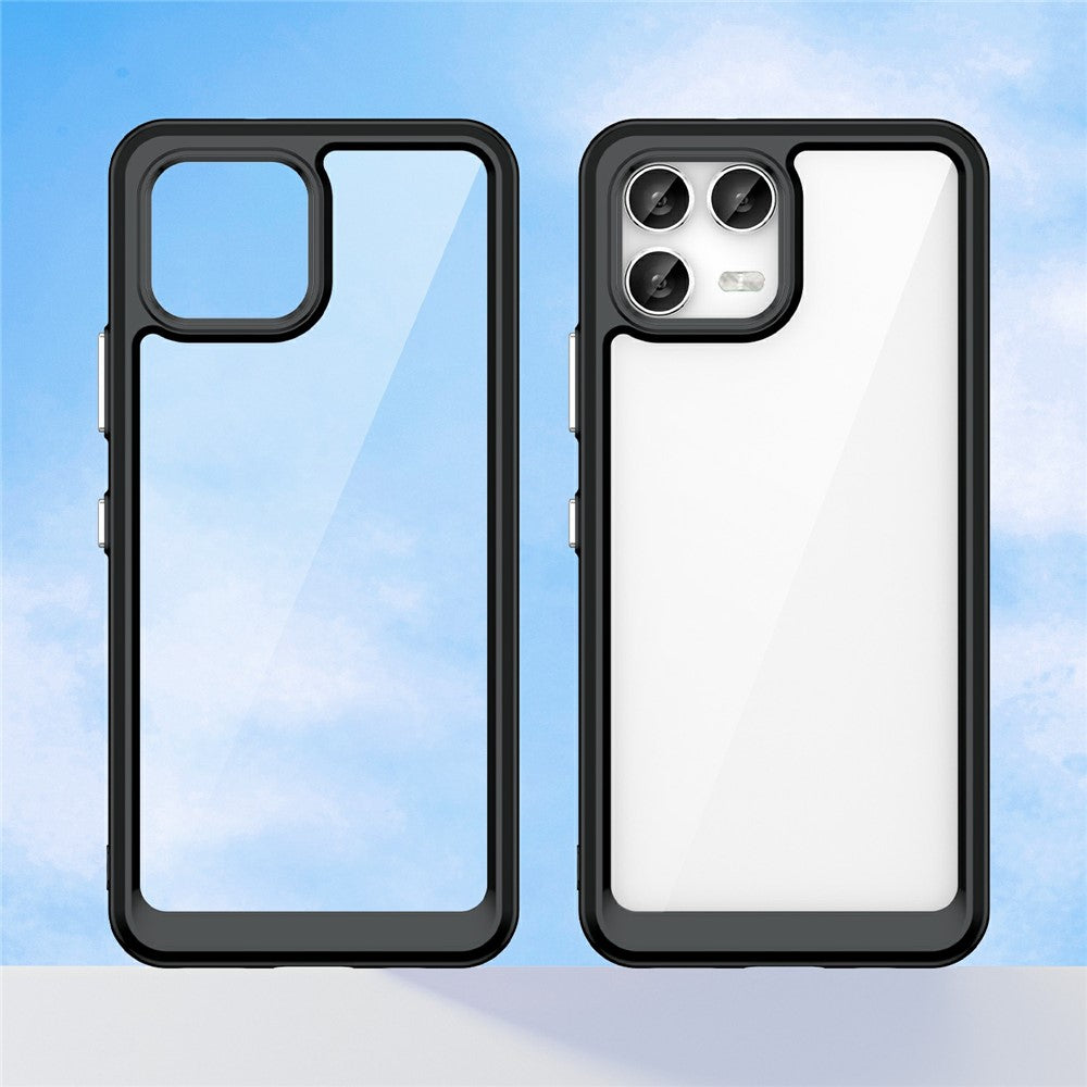 For T-Mobile Revvl 8 Pro  /  T Phone 3 Pro Case TPU + Acrylic Protective Clear Phone Cover