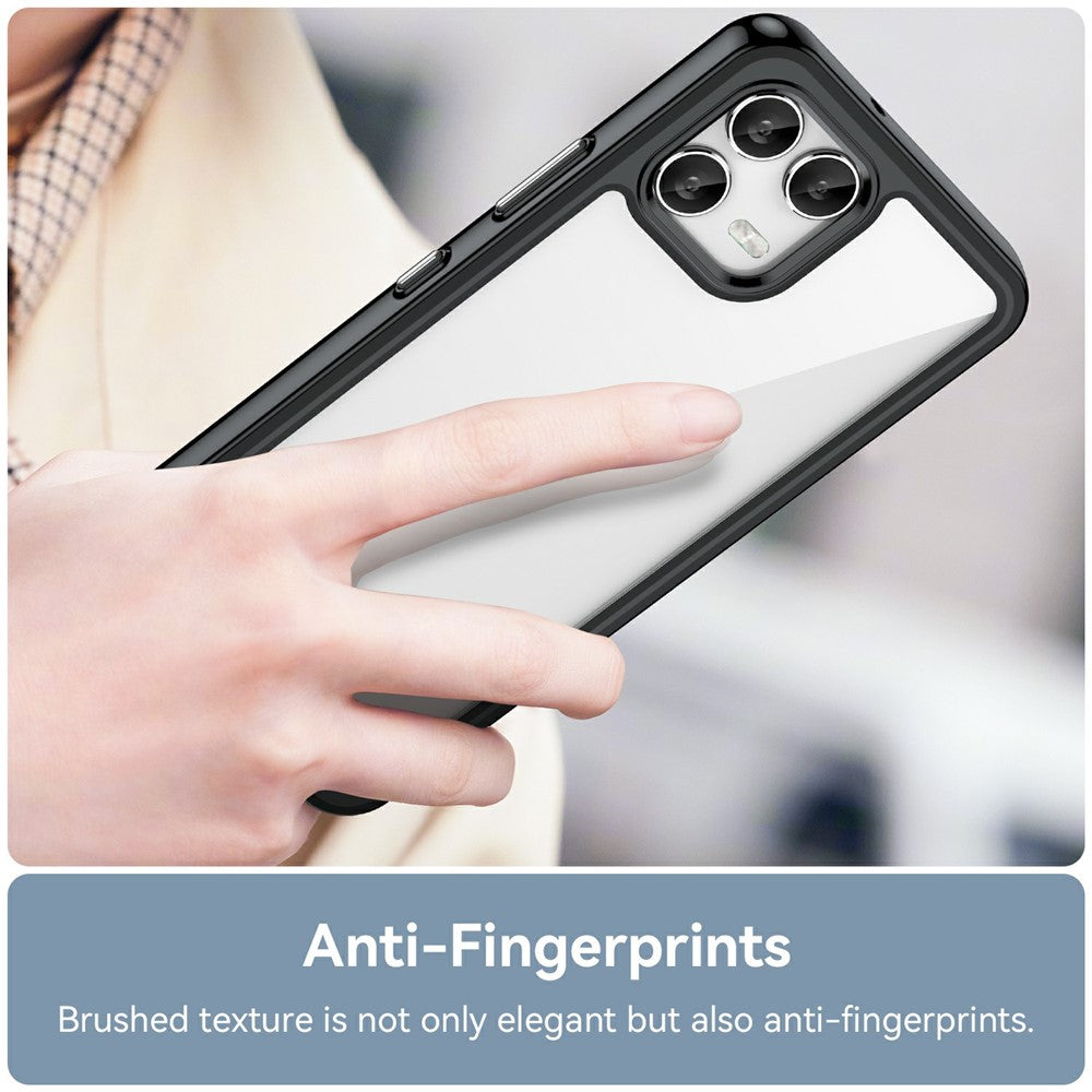 For T-Mobile Revvl 8 Pro  /  T Phone 3 Pro Case TPU + Acrylic Protective Clear Phone Cover