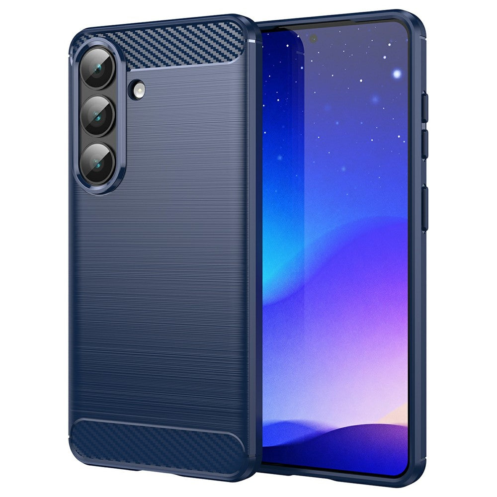 AMORUS For Samsung Galaxy S26  /  S26 Pro Case Carbon Fiber Texture Brushed Protective Phone Cover