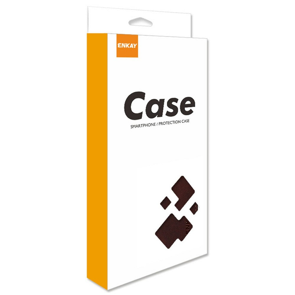 ENKAY HAT PRINCE For Xiaomi 15T Pro Wallet Case Calf Texture Leather Phone Stand Cover with 0.18mm Screen Protector / Strap