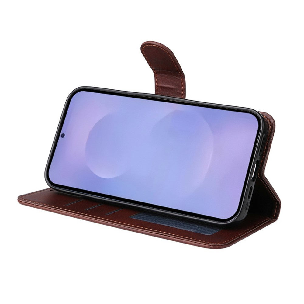 ENKAY HAT PRINCE For Samsung Galaxy S26 / S26 Pro Wallet Case Calf Texture Leather Phone Stand Cover with 0.18mm Screen Protector / Strap