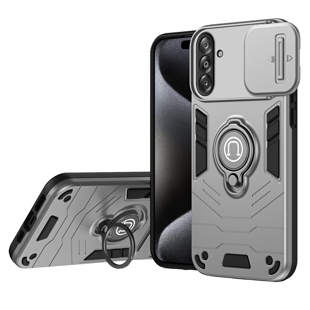 For Samsung Galaxy A17 4G / 5G Case Slide Camshield Kickstand PC + TPU Phone Cover