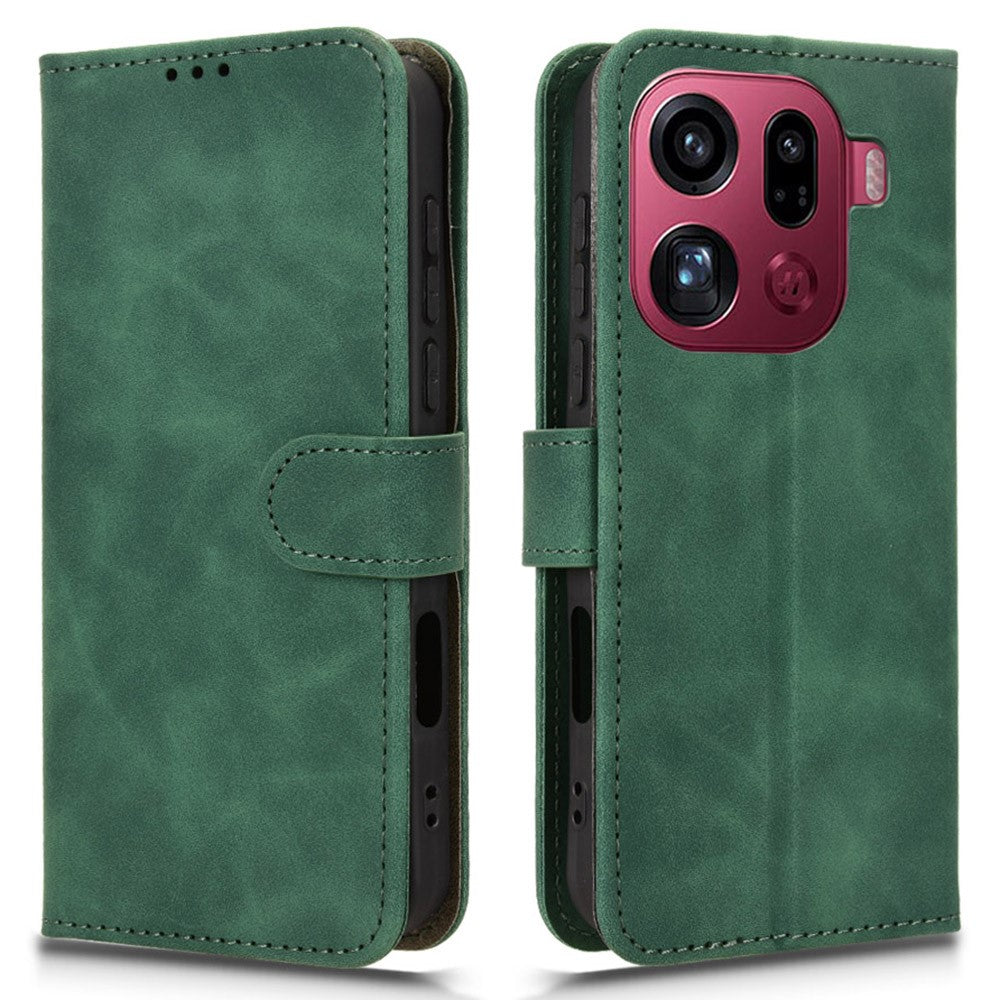 For Oppo Find X9 Pro 5G Leather Case Skin Feel Anti Drop Wallet Flip Phone Cover