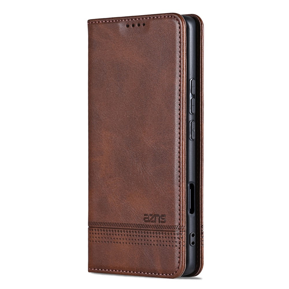 AZNS For Honor Magic8 5G Case Cowhide Texture PU Leather Wallet Phone Cover