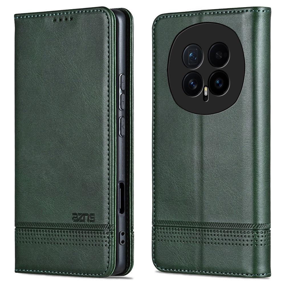 AZNS For Honor Magic8 5G Case Cowhide Texture PU Leather Wallet Phone Cover