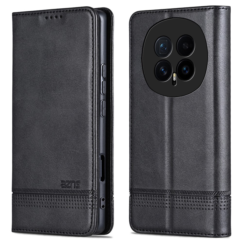 AZNS For Honor Magic8 5G Case Cowhide Texture PU Leather Wallet Phone Cover