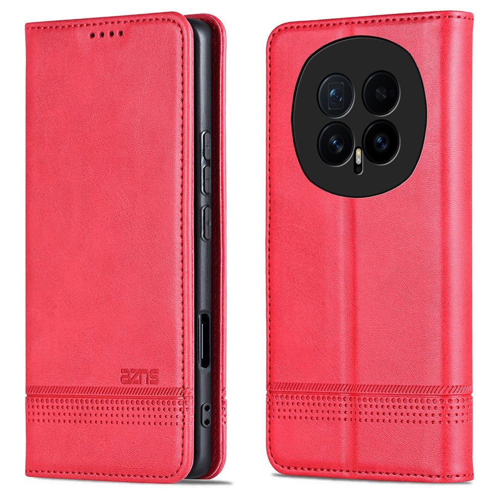 Funda AZNS para For Honor Magic8 5G, tipo cartera, de piel sintética con textura de cuero vacuno.