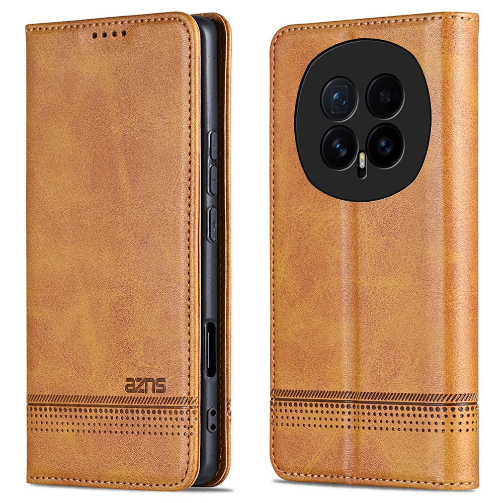 AZNS For Honor Magic8 5G Case Cowhide Texture PU Leather Wallet Phone Cover