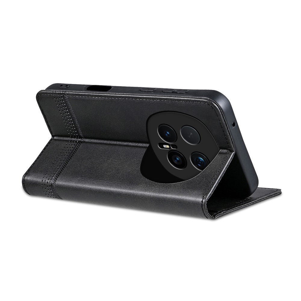 AZNS For Honor Magic8 Pro 5G Case Cowhide Texture PU Leather Wallet Phone Cover