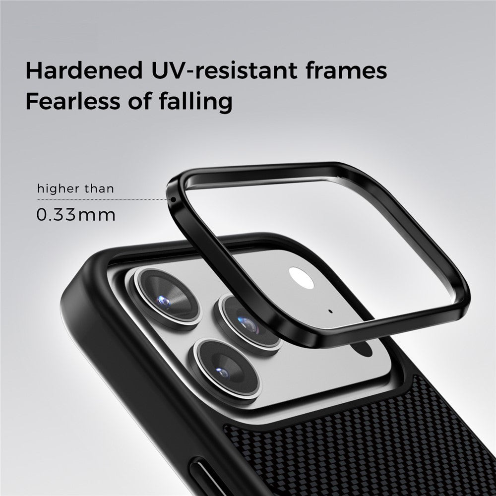 ABEEL CF-Lyocell Series For iPhone 17 Pro Case Compatible with MagSafe Microfiber + PC + E-TPU Phone Cover