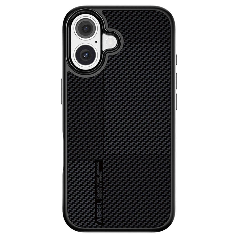 ABEEL CF-Lyocell Series For iPhone 16 Case Compatible with MagSafe Microfiber + PC + E-TPU Phone Cover