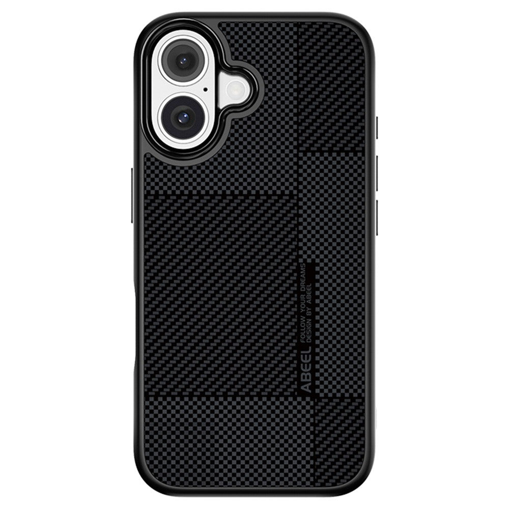 ABEEL CF-Lyocell Series For iPhone 16 Case Compatible with MagSafe Microfiber + PC + E-TPU Phone Cover