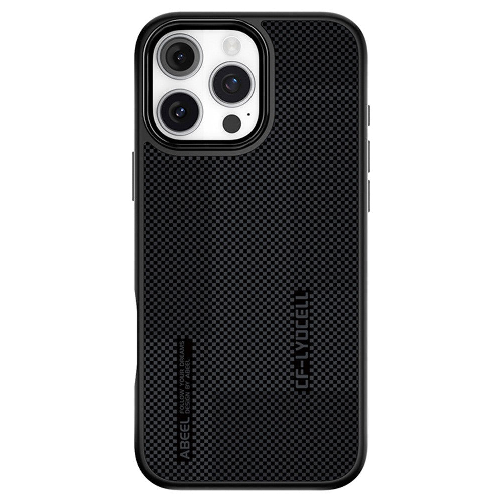 ABEEL CF-Lyocell Series For iPhone 16 Pro Case Compatible with MagSafe Microfiber + PC + E-TPU Phone Cover