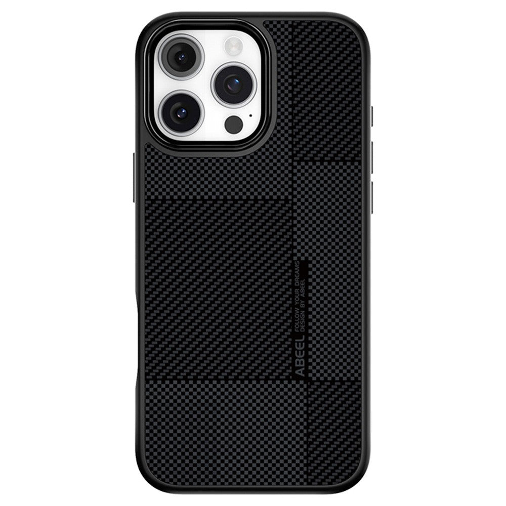 ABEEL CF-Lyocell Series For iPhone 16 Pro Max Case Compatible with MagSafe Microfiber + PC + E-TPU Phone Cover