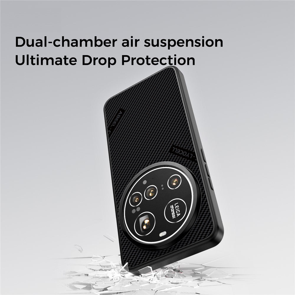 ABEEL CF-Lyocell Series For Xiaomi 15 Ultra Case Compatible with MagSafe Microfiber + PC + E-TPU Phone Cover