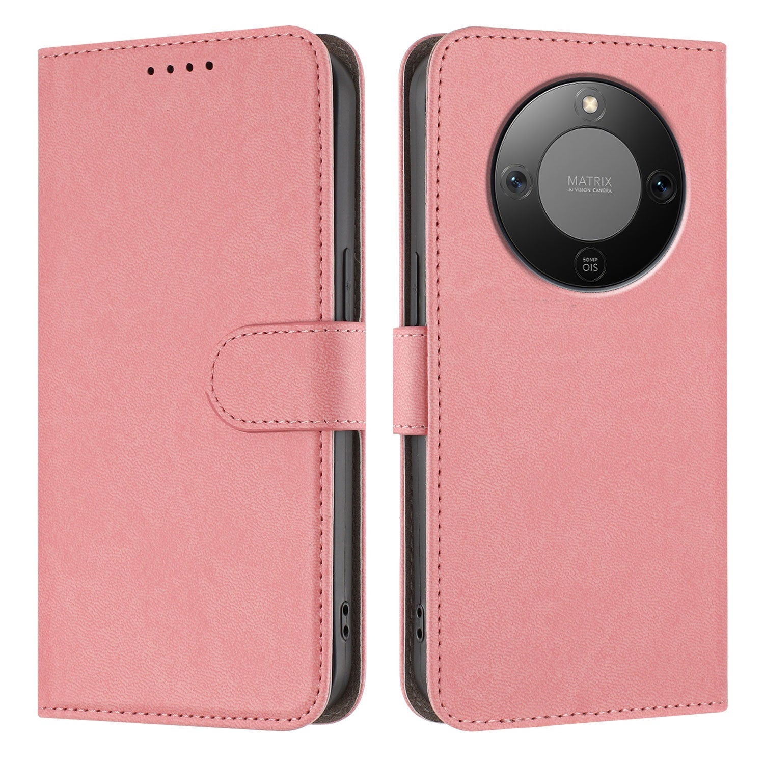 For Honor X9d 5G / Honor X70 5G Leather Case Solid Color Phone Cover with Wallet