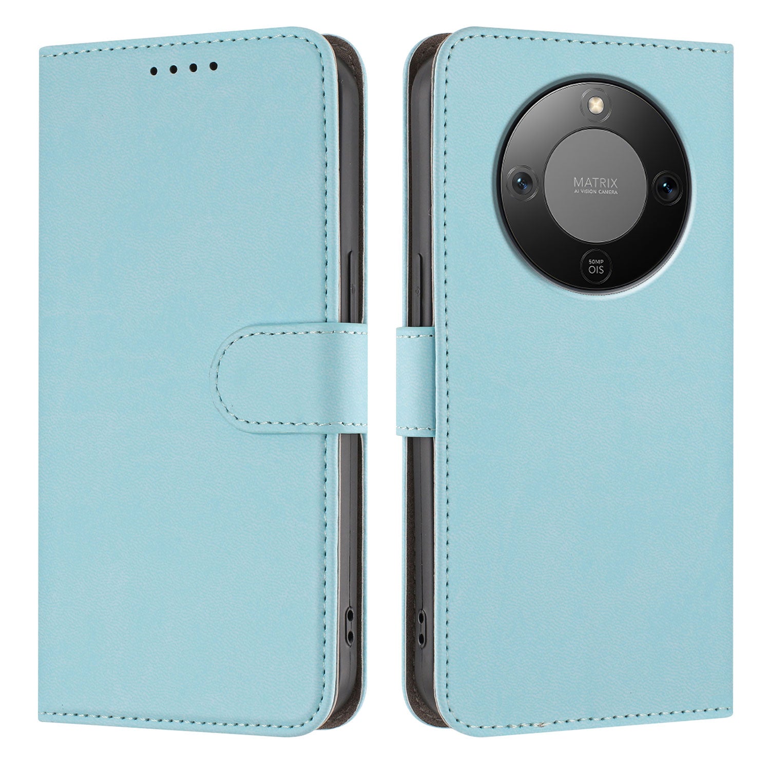 For Honor X9d 5G / Honor X70 5G Leather Case Solid Color Phone Cover with Wallet