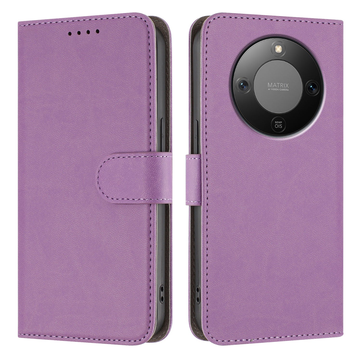 For Honor X9d 5G / Honor X70 5G Leather Case Solid Color Phone Cover with Wallet