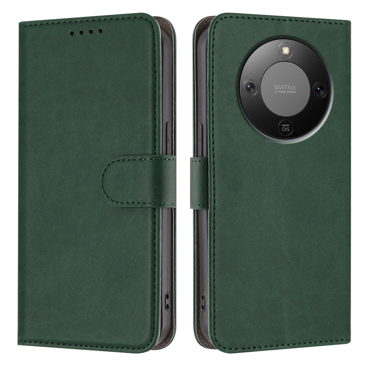 For Honor X9d 5G / Honor X70 5G Leather Case Solid Color Phone Cover with Wallet