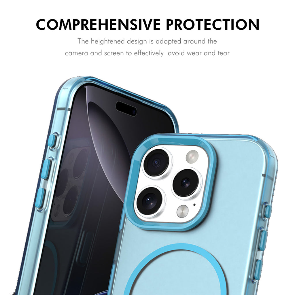 Funda ENKAY HAT PRINCE para iPhone 16 Pro Max con cristal templado 9H, fabricada en TPU y compatible con MagSafe.