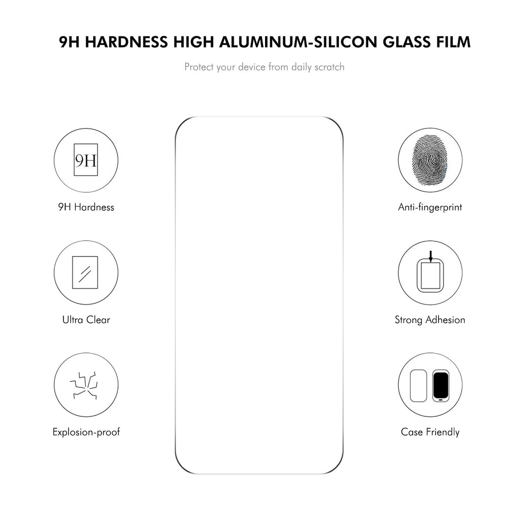 For iPhone 16 Plus Case with 9H Tempered Glass ENKAY HAT PRINCE PC TPU Phone Cover Compatible with MagSafe