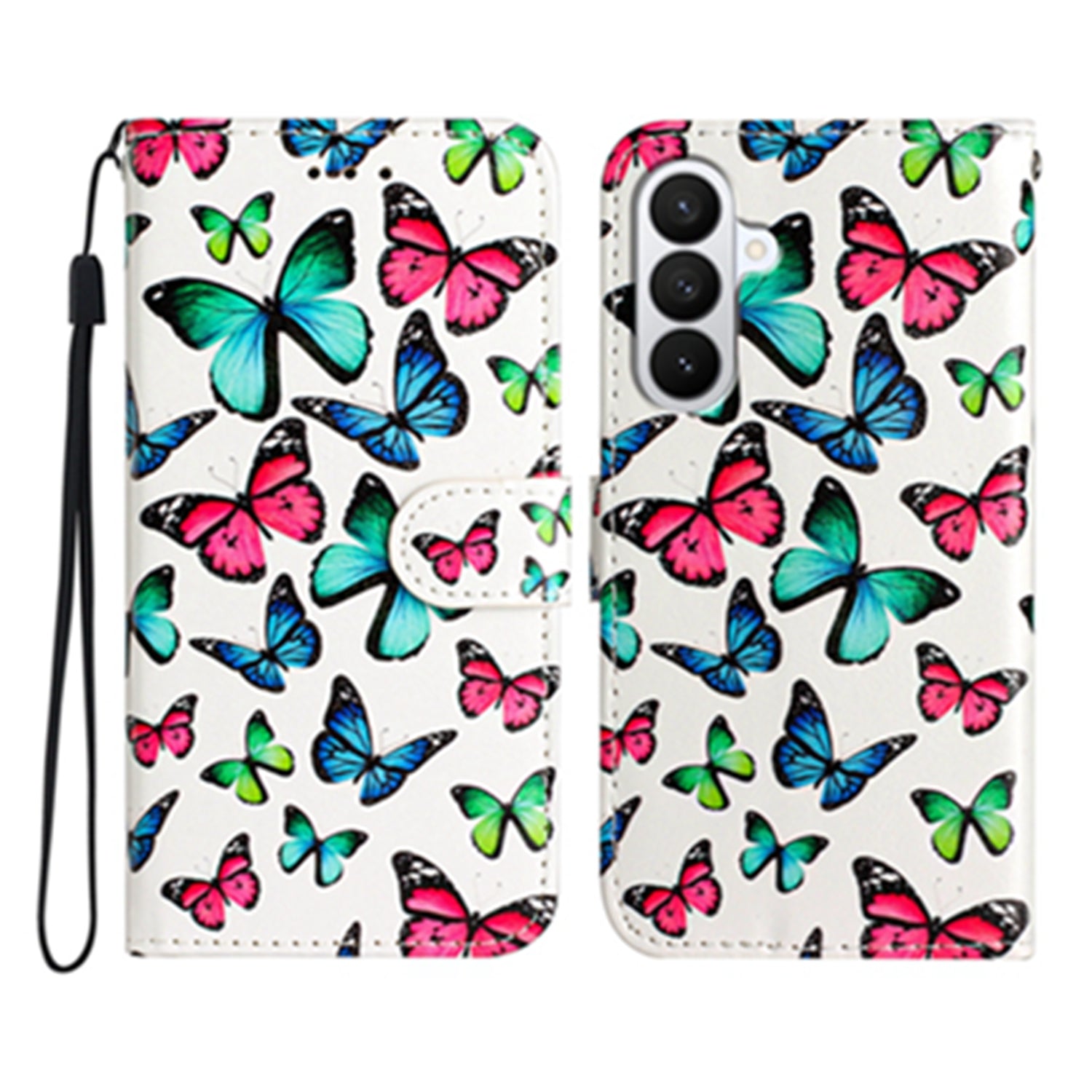 For Samsung Galaxy S26 Pro Wallet Case  Printed Pattern PU Leather Stand Phone Cover with Strap