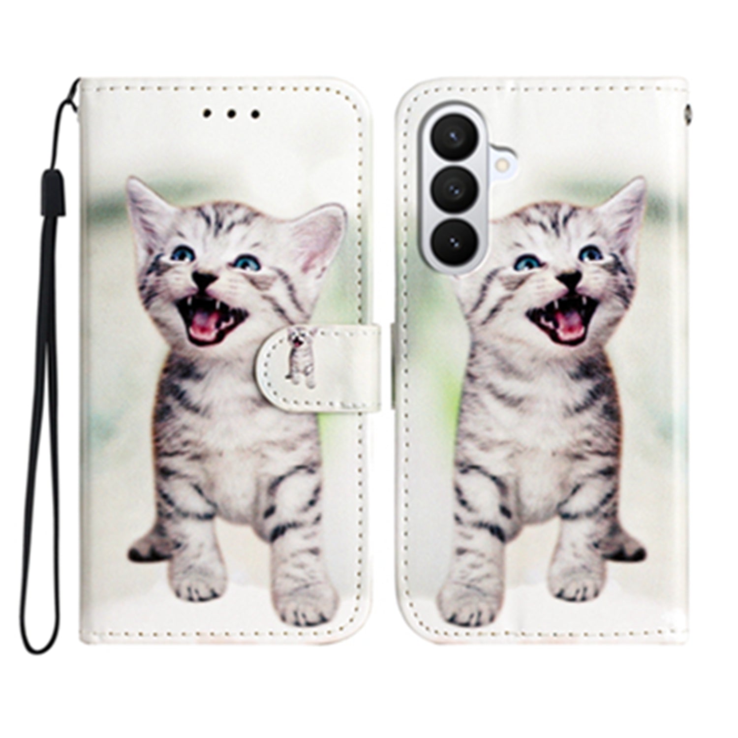 For Samsung Galaxy S26 Pro Wallet Case  Printed Pattern PU Leather Stand Phone Cover with Strap