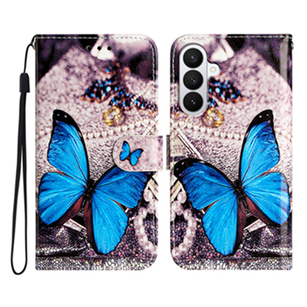For Samsung Galaxy S26 Pro Wallet Case  Printed Pattern PU Leather Stand Phone Cover with Strap