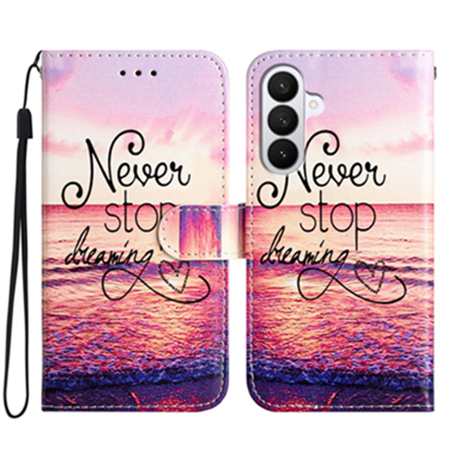 For Samsung Galaxy S26 Pro Wallet Case  Printed Pattern PU Leather Stand Phone Cover with Strap