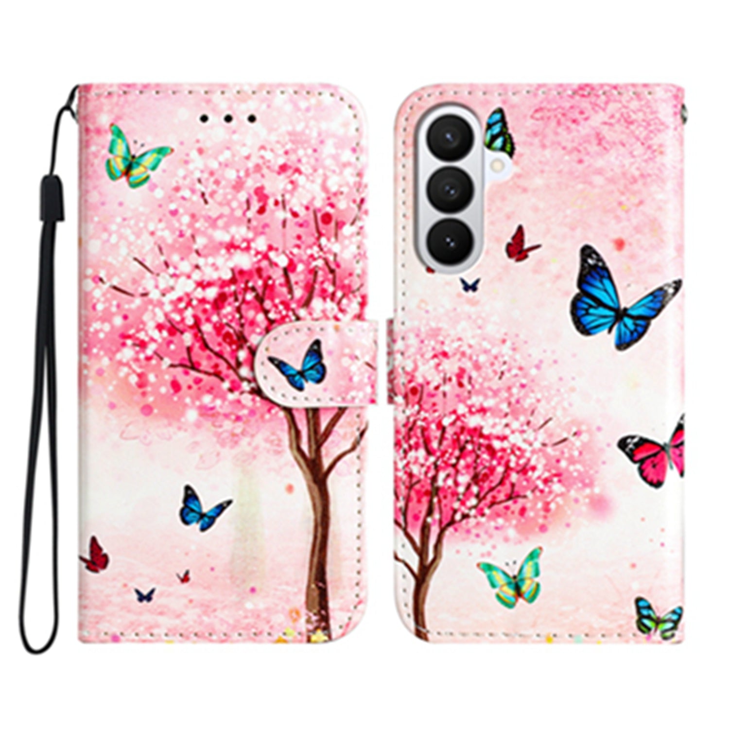 For Samsung Galaxy S26 Pro Wallet Case  Printed Pattern PU Leather Stand Phone Cover with Strap