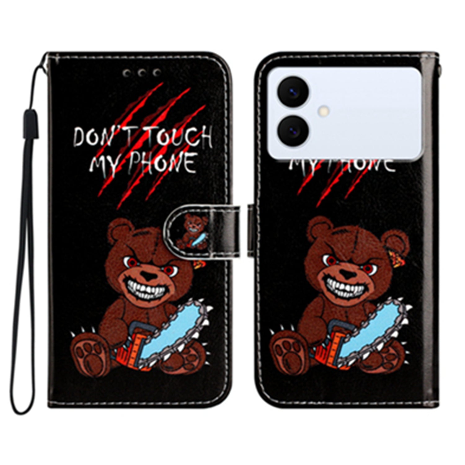 For Samsung Galaxy S26 Edge Wallet Case  Printed Pattern PU Leather Stand Phone Cover with Strap