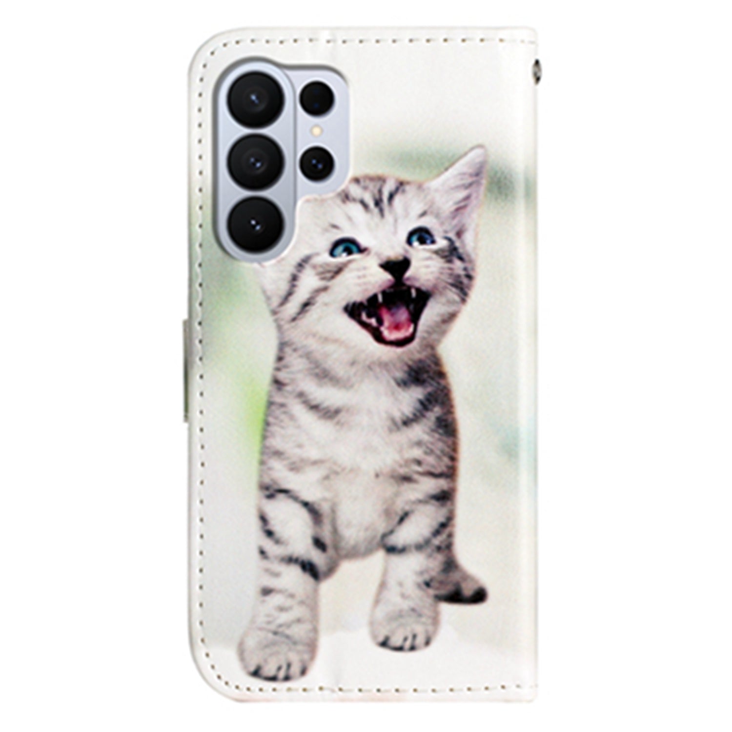 For Samsung Galaxy S26 Ultra Wallet Case  Printed Pattern PU Leather Stand Phone Cover with Strap