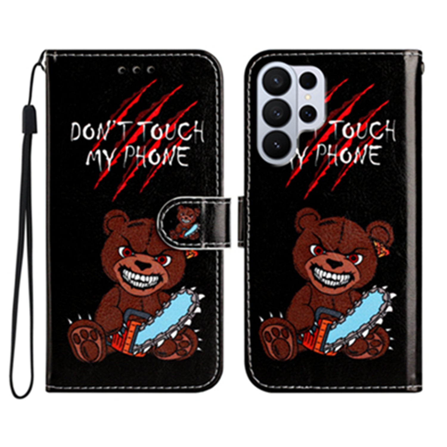 For Samsung Galaxy S26 Ultra Wallet Case  Printed Pattern PU Leather Stand Phone Cover with Strap