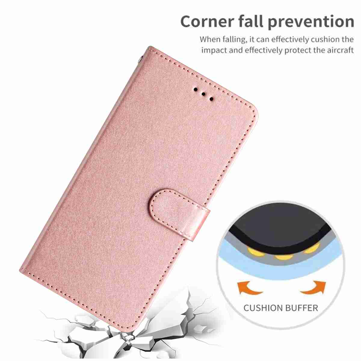 For Samsung Galaxy S26 Edge Wallet Case Leather Folio Phone Cover Magnetic Clasp