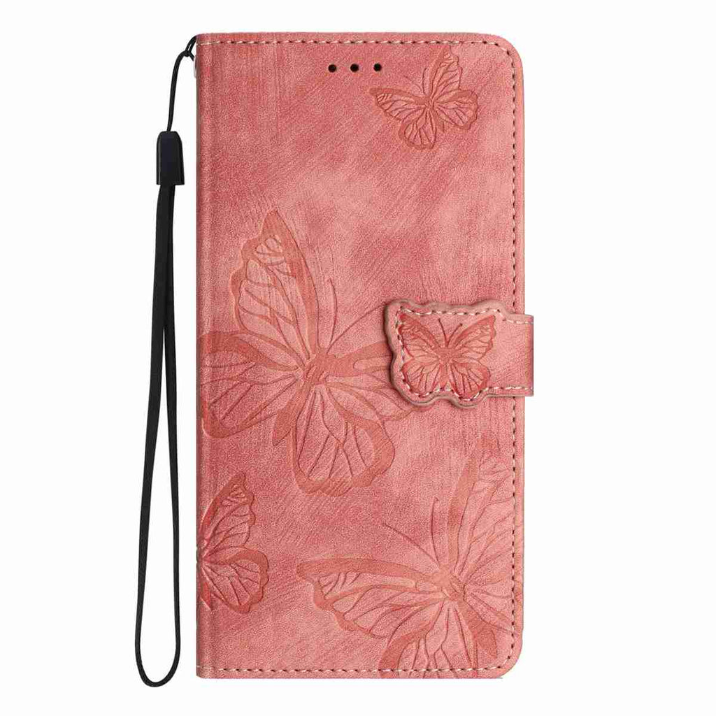 For Samsung Galaxy S26 Pro Case Butterfly Design Flip Wallet Leather Phone Cover Skin-Touch