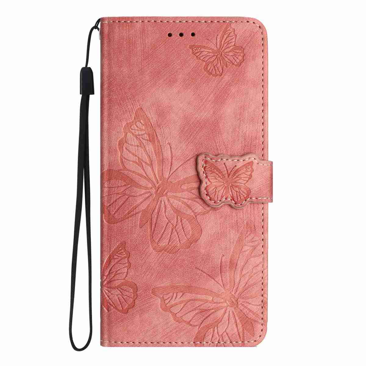 For Samsung Galaxy S26 Pro Case Butterfly Design Flip Wallet Leather Phone Cover Skin-Touch