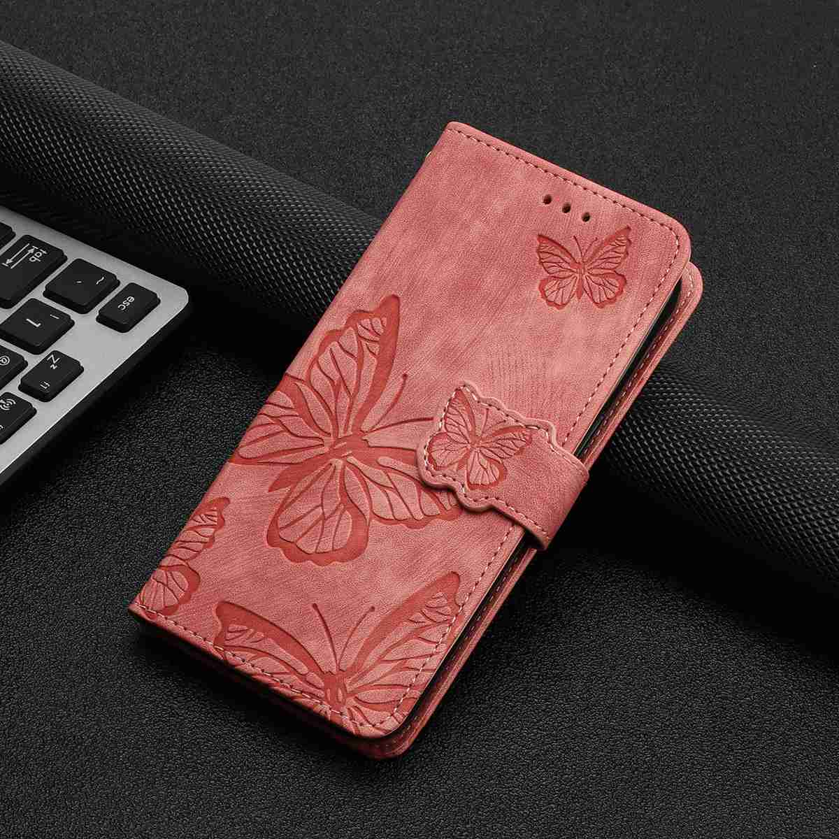 For Samsung Galaxy S26 Pro Case Butterfly Design Flip Wallet Leather Phone Cover Skin-Touch