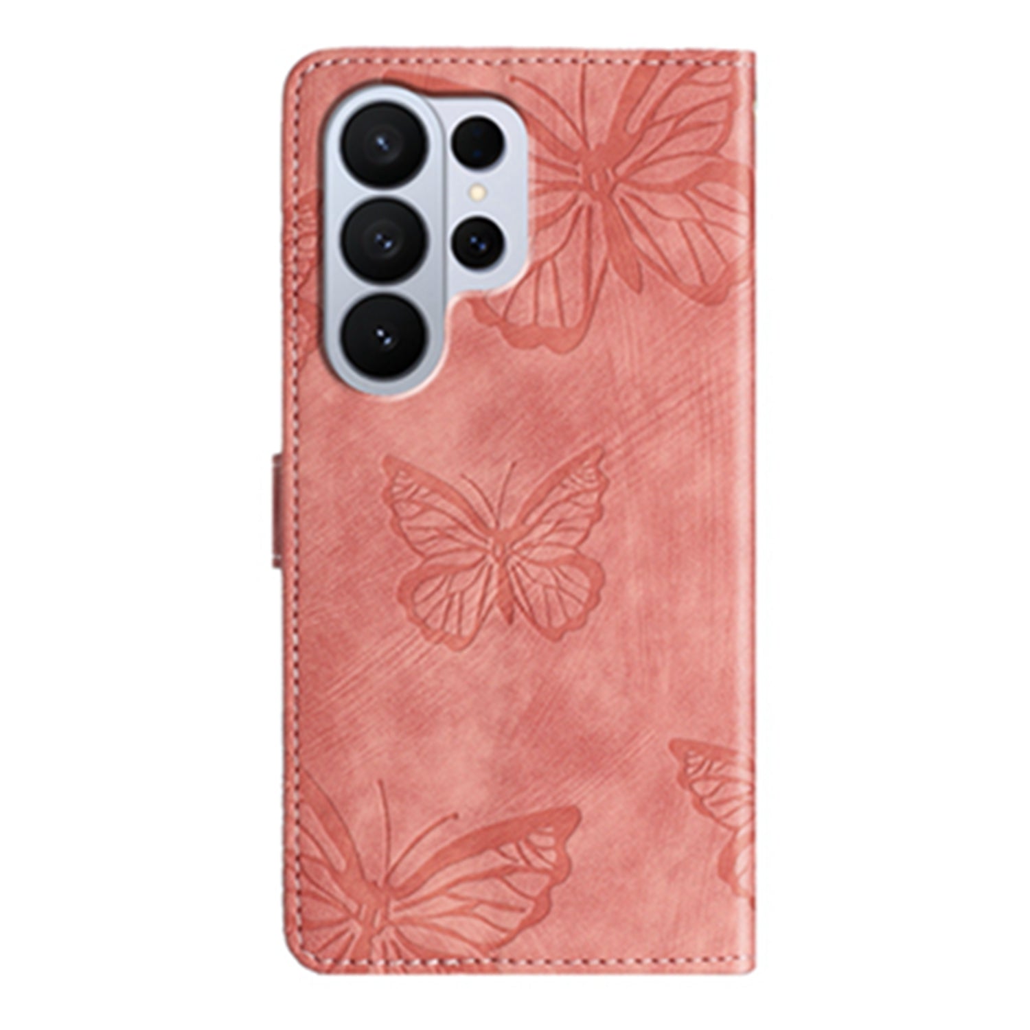 For Samsung Galaxy S26 Ultra Case Butterfly Design Flip Wallet Leather Phone Cover Skin-Touch